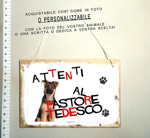 Targa attenti cane - targa,