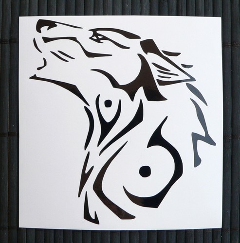 Adesivo lupo cane - cane, wolf