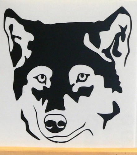 Adesivo haskey lupo cane - haskey,